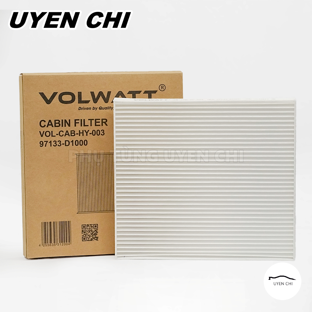 [VOLWATT] Lọc gió điều hòa Accent (18-24), Santafe, Tucson, Kona (Mã: 97133D1000/97133D3000)