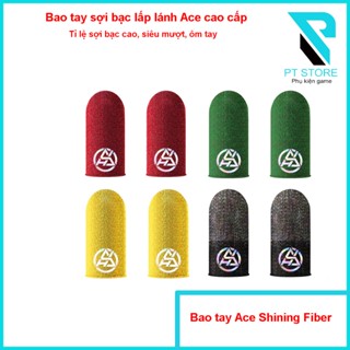 Bao tay chơi game sợi bạc Ace Shining Fiber cao cấp - Sợi bạc lấp lánh - Thiết kế ôm tay không viền - Chống mồ hôi tay