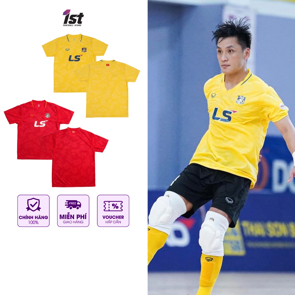 Áo Thi Đấu Thủ Môn CLB Futsal Thái Sơn Nam Tp.HCM 2025 Màu Vàng Grand Sport