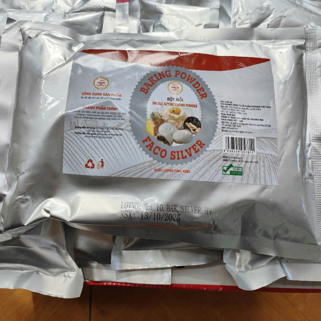 Bột nổi, baking powder, chia gói nhỏ 100g