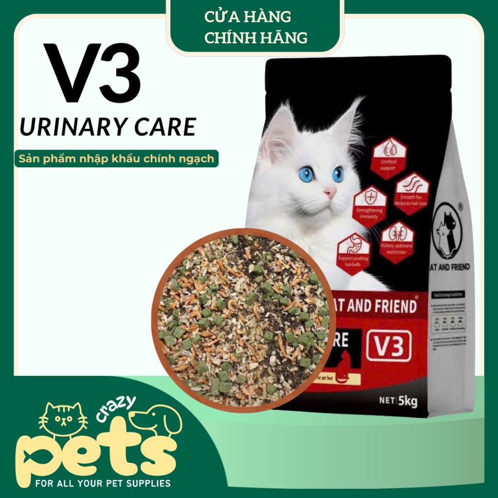 [URINARY] Thức ăn hạt cho mèo V3 Urinary Care tốt cho thận