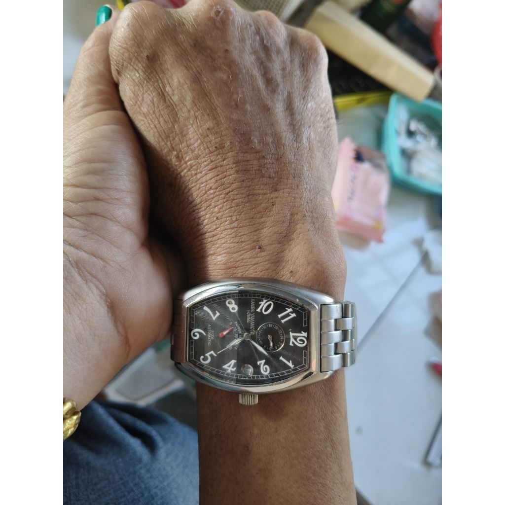 đồng hồ nam máy cơ tự động hiệu kansai Yamamoto nhật bản sang trọng six 35x42