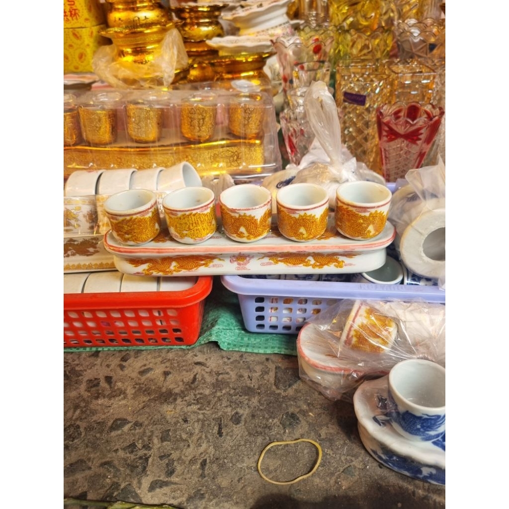 Bộ 5 cái chung/ly nước cúng