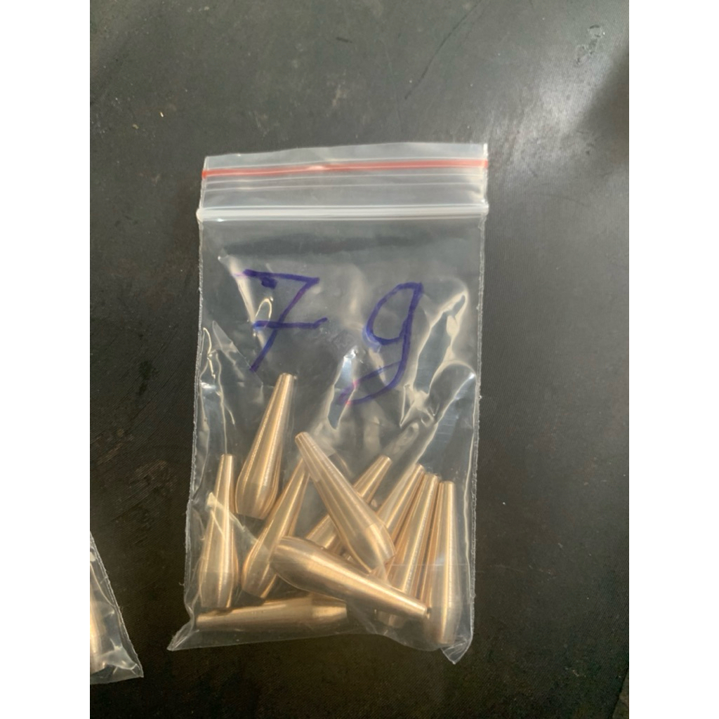 sét 30 viên chì đồng câu lure