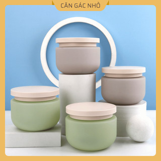 Hủ Nhựa 2 Lớp HPDE Đựng Mỹ Phẩm, Kem Dưỡng, Kem Body Kèm Miếng Lót Dung Tích 250g - Căn Gác Nhỏ