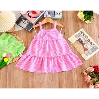 Đầm Lụa Nhiều Kiểu Dễ Thương Bé Từ  8-16kg (giao màu ngẫu nhiên)