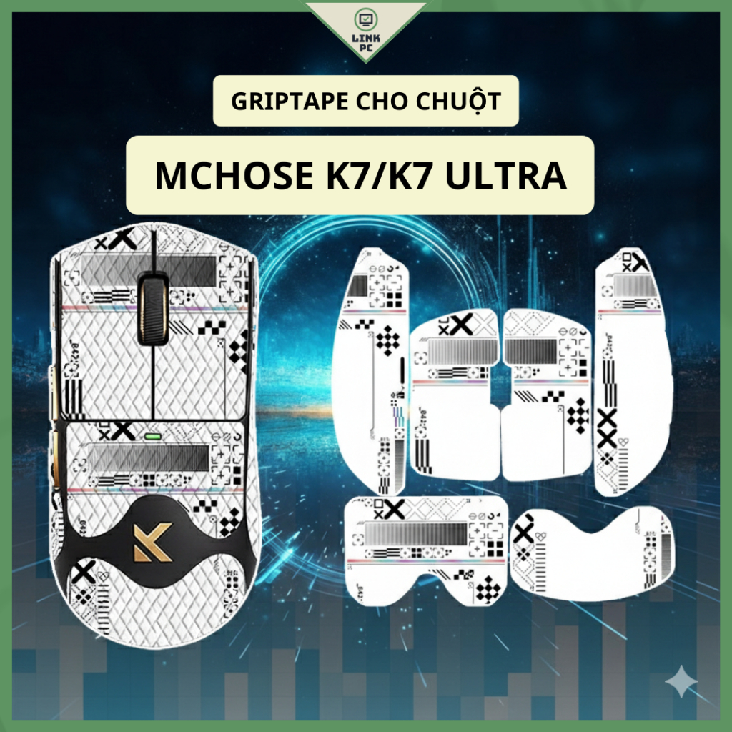 Miếng Dán Chống trượt | Grip Tape (Griptape) Chống Trượt Cho Chuột Mchose K7 Ultra