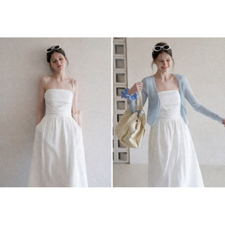 Đầm Maxi nữ dáng suông, hè nữ sang chảnh 2 dây chéo cổ in họa tiết Hoa bướm mặc đi chơi đi biển QuynhTrangBasic