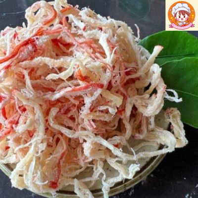 Mực khô xé sợi 500gr - Fpoly Snacks