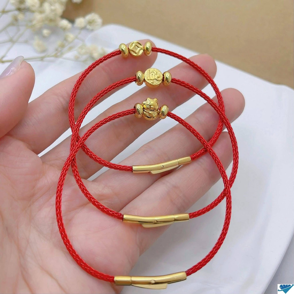 Vòng cap mix cham vàng 10k-FREESHIP -vòng xinh xắn cho ngày đầu năm