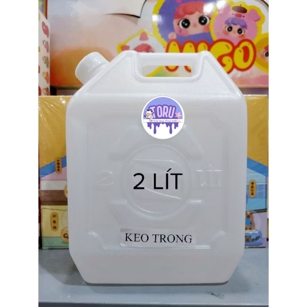 [HCM-Hỏa Tốc]Can 2 Lít Hồ Dán Giấy(Keo trong.Clear Slime) toru_slime