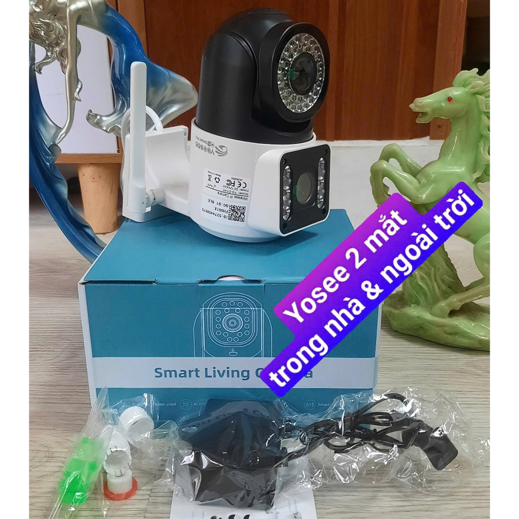 camera yoosee 2 mắt ngoài trời và cả trong nhà