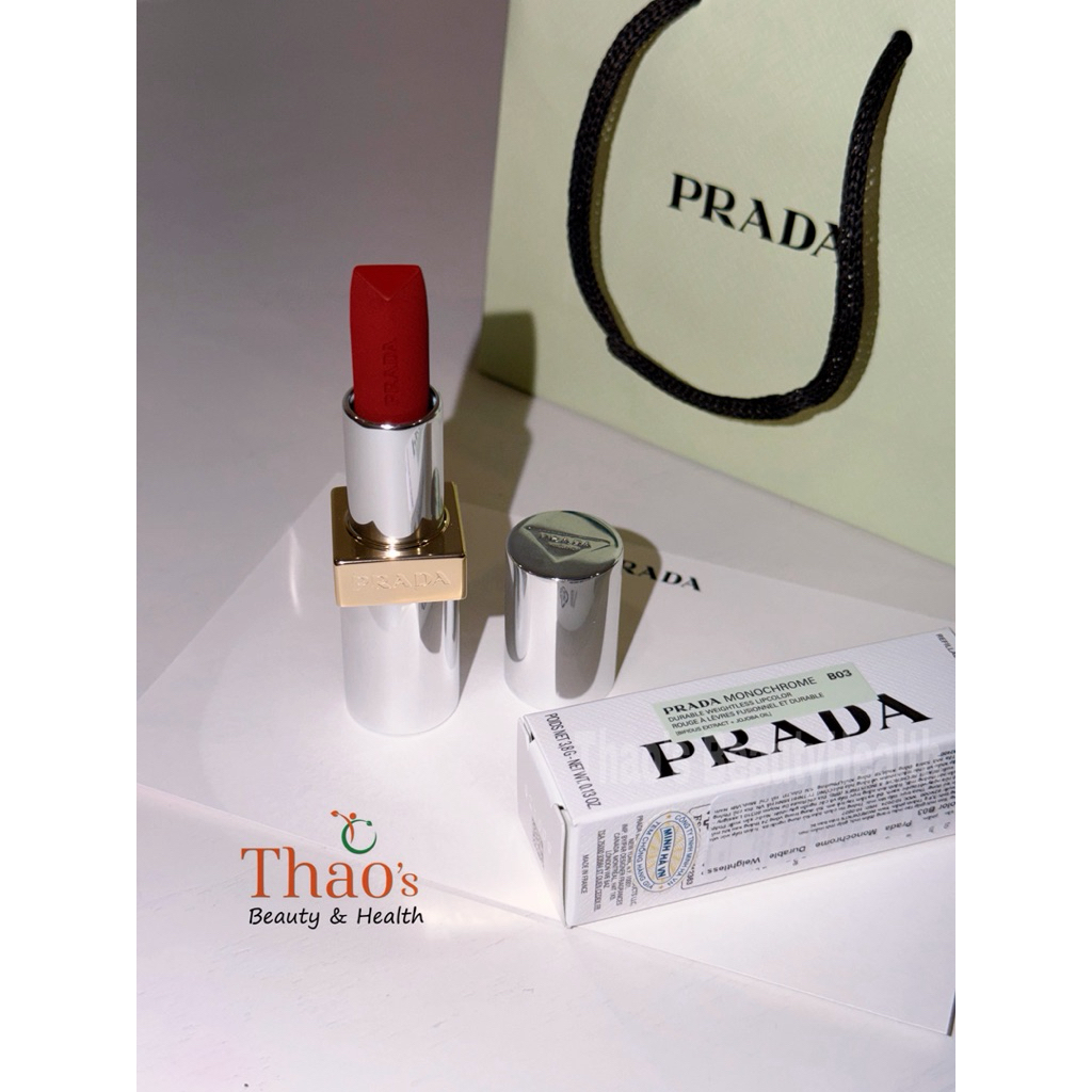 Son Prada Monochrome Hyper Matte Lipstick B03 Mahogany