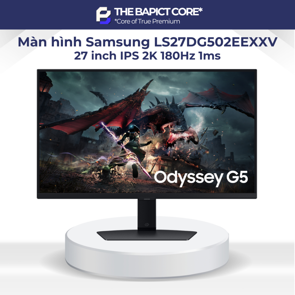 [HỎA TỐC HCM] Màn Hình Gaming SAMSUNG Odyssey G5 G50D LS27DG502EEXXV 27 inch IPS 2K 180Hz 1ms | Bảo 