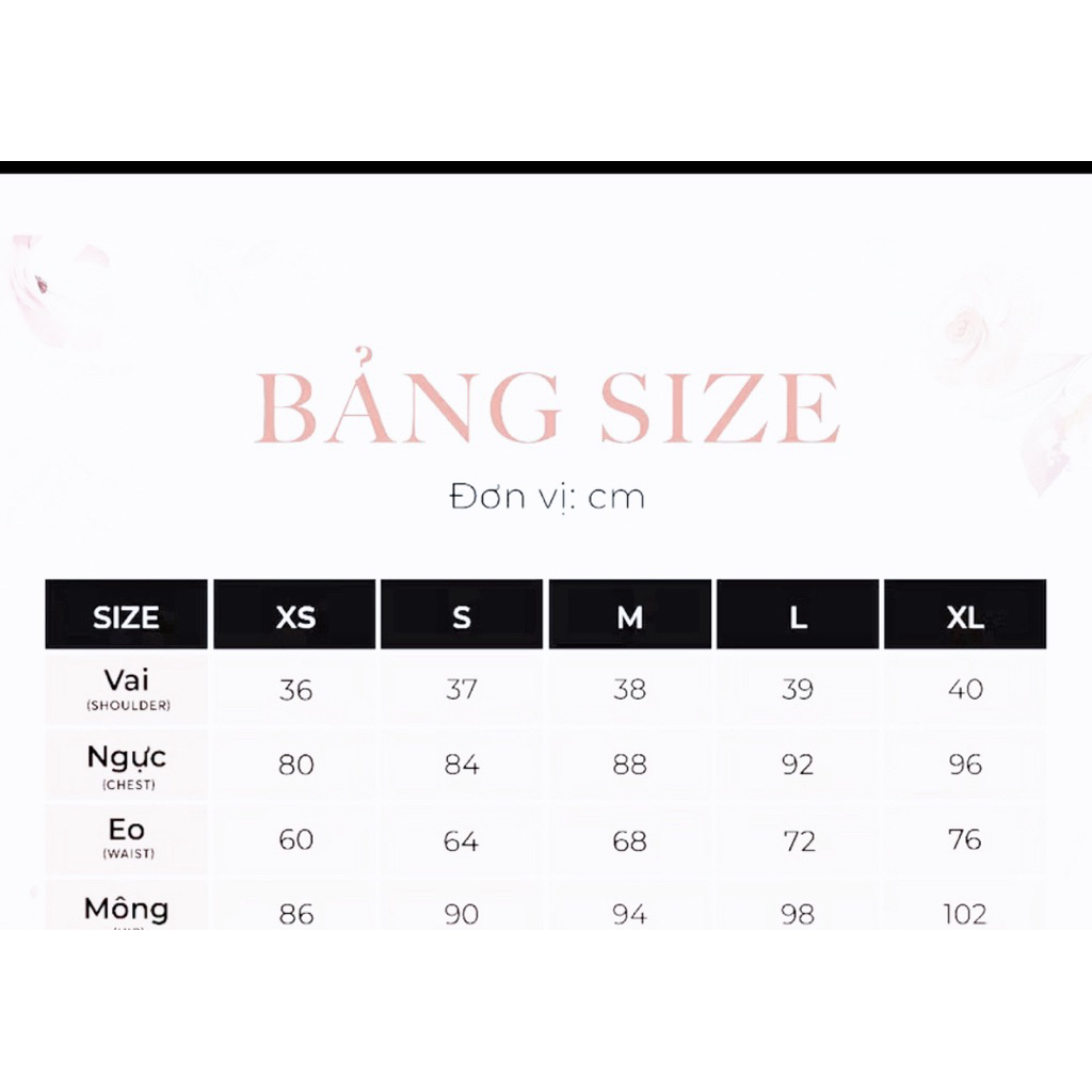 thanh lý set thiết kế hotgirl cao cấp sang xịn mịn sz s của calie house