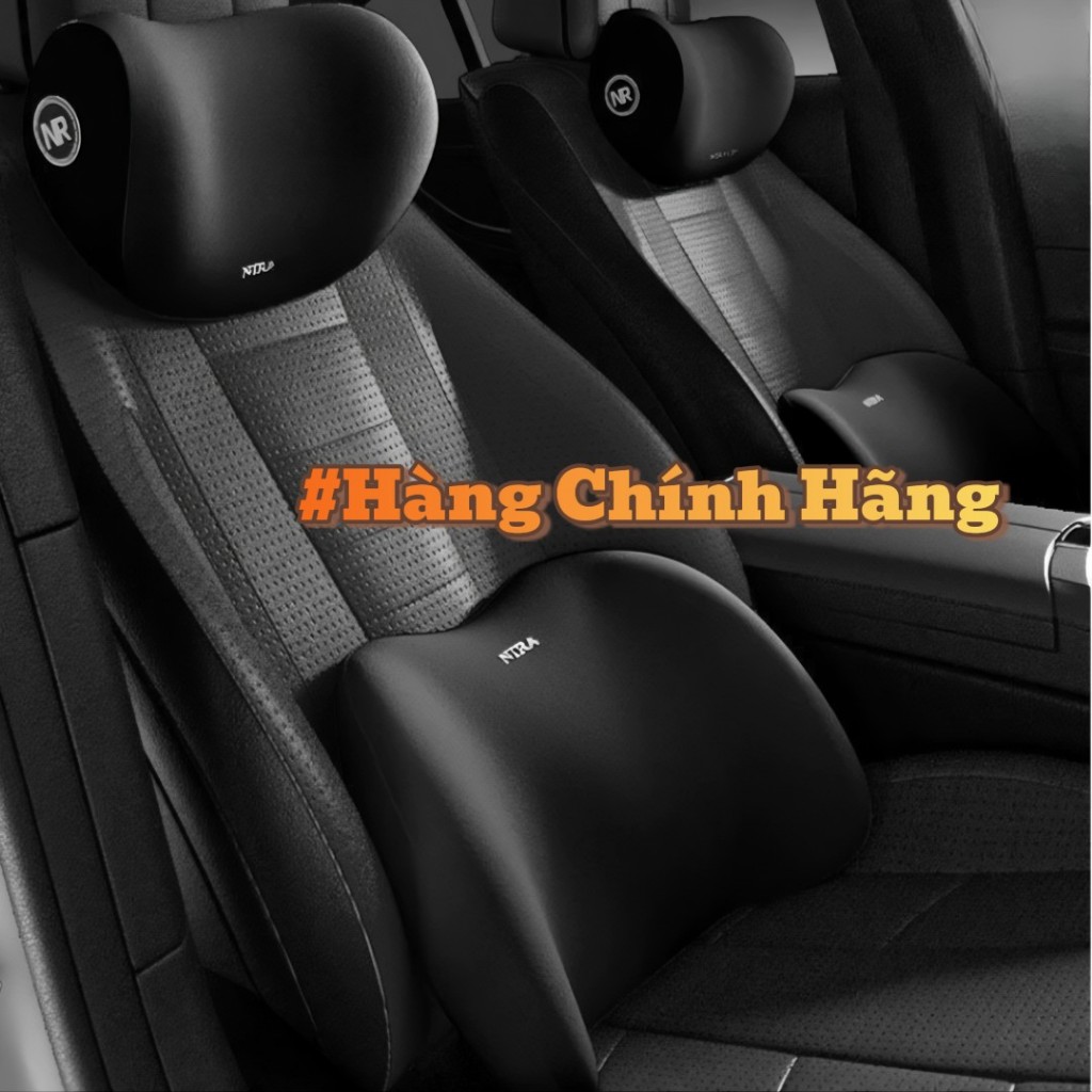 Bộ Gối Tựa Đầu Và Lưng Ô Tô Cao Su Non Chính Hãng – Êm Ái, Giảm Mỏi Cổ Vai Gáy, Phù Hợp Mọi Dòng Xe