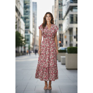 Đầm maxi voal xuất xịn hiệu Julia