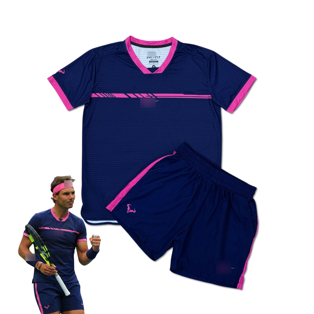 Quần áo tennis pickleball nam Rafael Nadal 2026 (xanh navy), quần áo thể thao Rafael Nadal