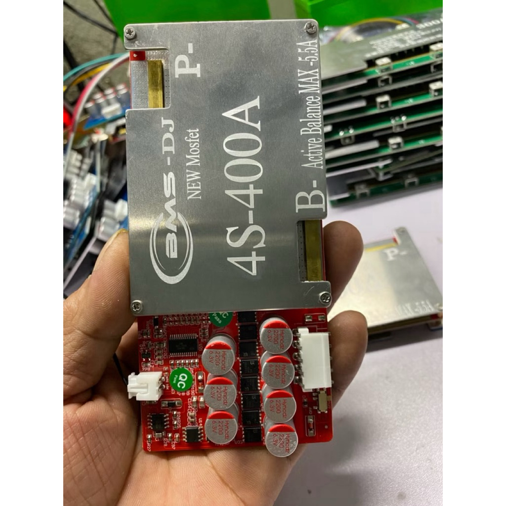 bms 400ah 12Mạch BMS DJ tích hợp cân bằng chủ động 5,5A,4s-400A max 800A,4s-200A max 350A