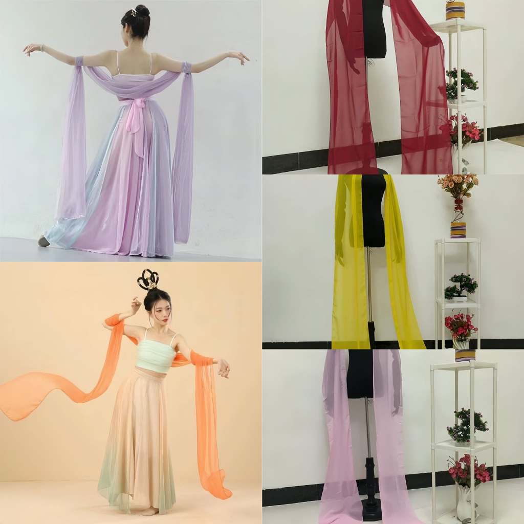 ✨HÀNG SẴN✨Khăn phi bạch múa cổ trang chất liệu voan tơ mềm mỏng nhẹ bay nhiều màu.