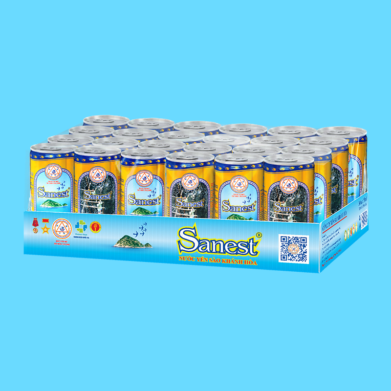 [COMBO 2 KHAY 30 LON 001] Nước Yến sào Khánh Hòa Sanest khay 30 lon 190ml - 001K30