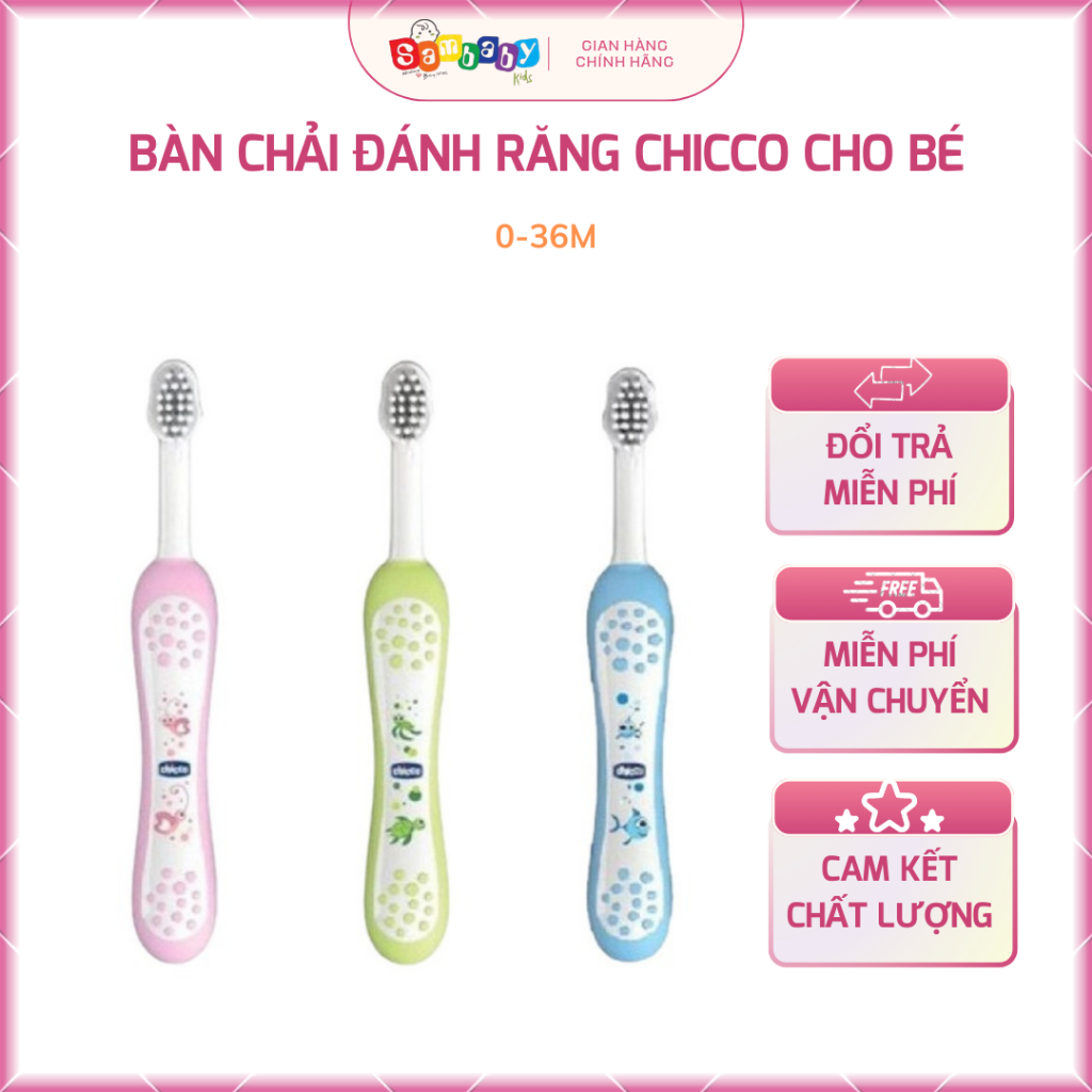 BÀN CHẢI ĐÁNH RĂNG CHICCO CHO BÉ