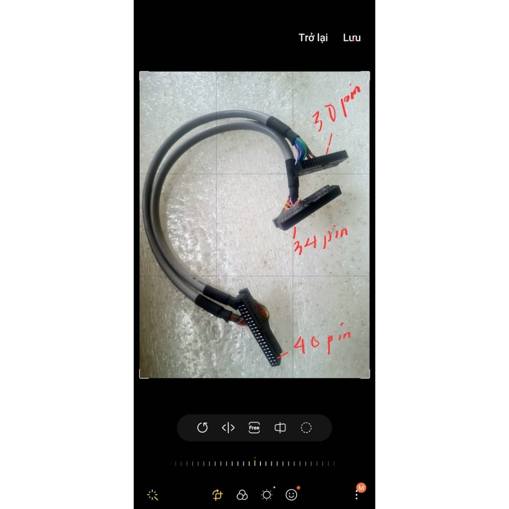 Cáp đôi từ từ 30pin và 34pin sang 40pin
