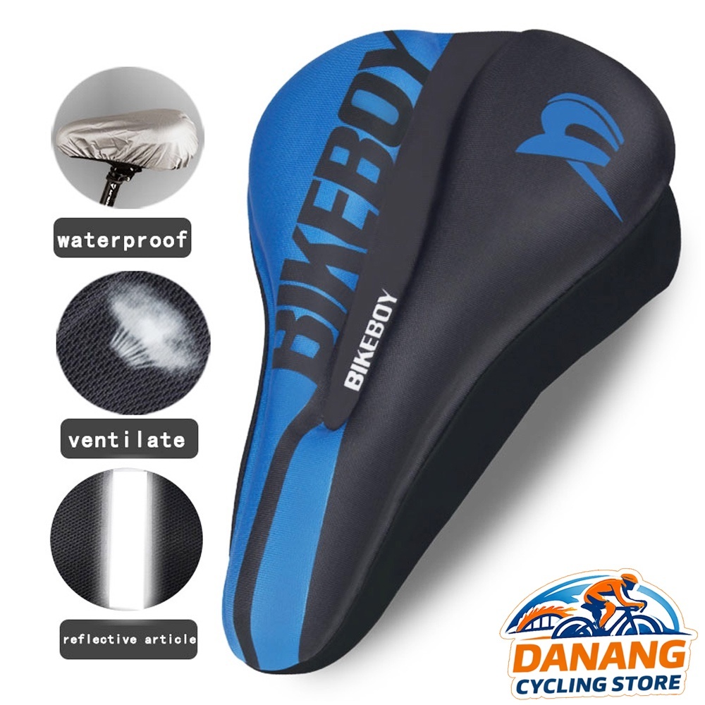 Nệm Bọc Yên Xe Đạp Gel Silicon BIKEBOY – Siêu Mềm, Tặng Trùm Mưa