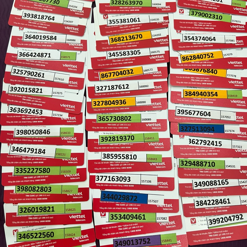 (TV1)Sim Viettel ,sim nguyên kít,sim trả trước,sim viettel 5G giá rẻ