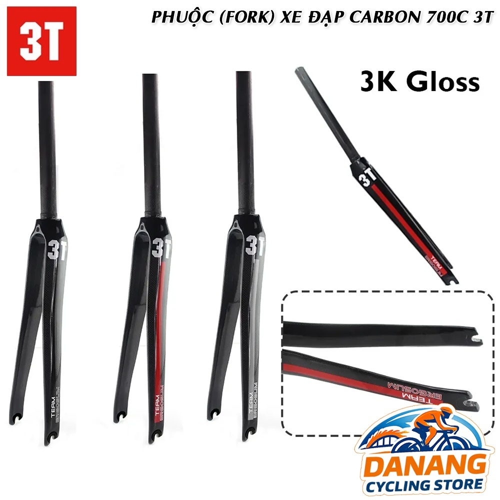 Phuộc (Fork) Xe Đạp Đua Carbon T800 3T 700C