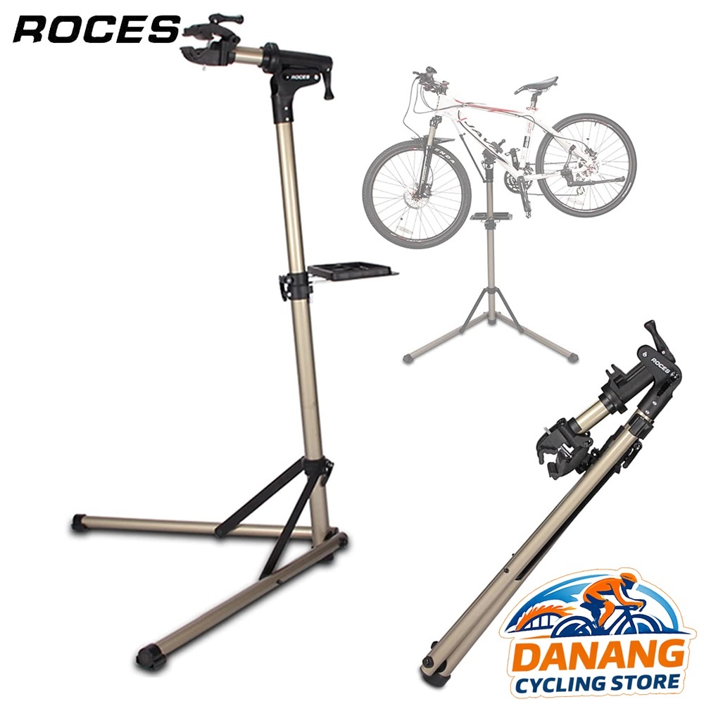 Giá Kẹp Sửa Chữa Xe Đạp Hợp Kim Nhôm ROCES RS100 – Dụng Cụ Bảo Dưỡng