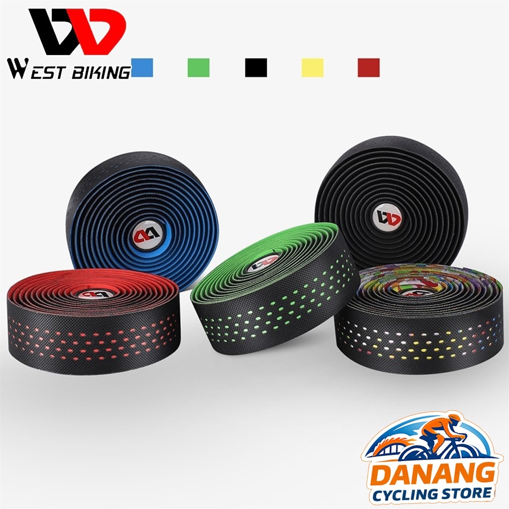 Dây Quấn (Băng Quấn) Ghi Đông Xe Đạp PU WEST BIKING (Chấm Bi) – Êm Tay, Chống Trượt