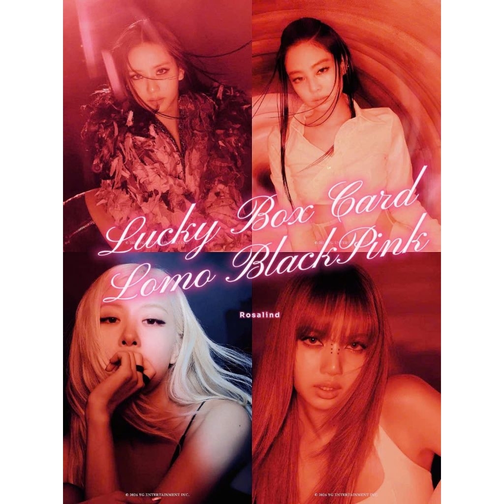 《Đọc kỹ mô tả》LUCKY BOX CARD LOMO BLACKPINK