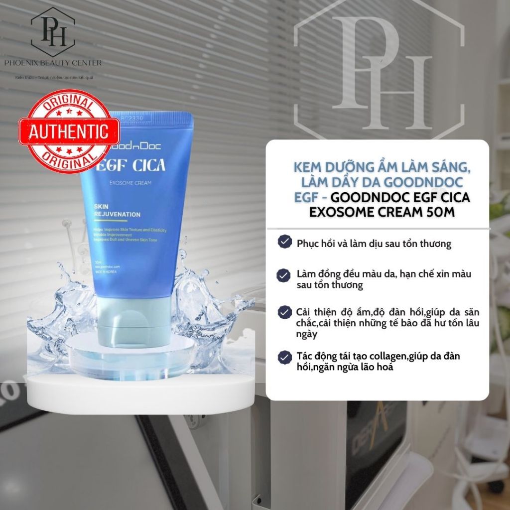 Kem dưỡng ẩm làm sáng Goodndoc EGF - Goodndoc EGF Cica Exosome Cream 50m