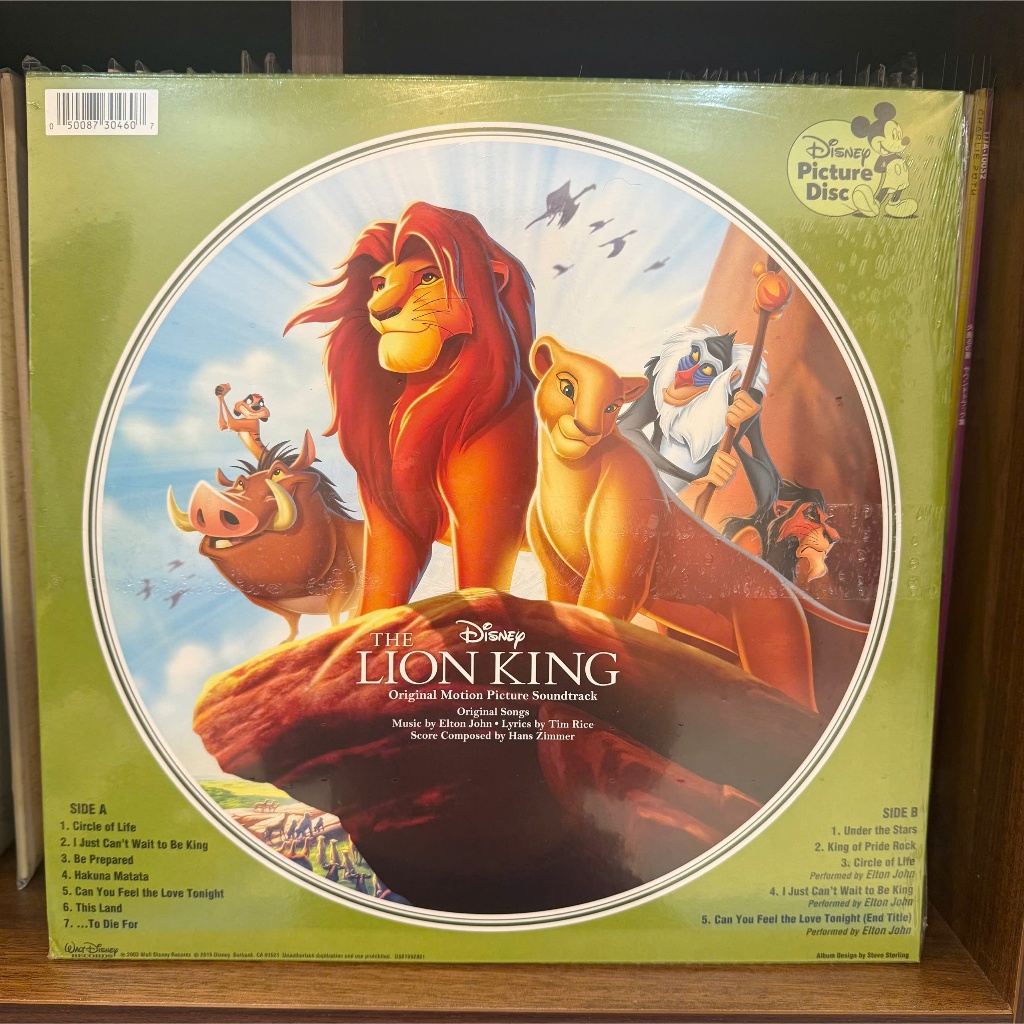 Đĩa than Disney - The Lion King – Original Motion Picture Soundtrack (New - Picture Disc) (850k)
