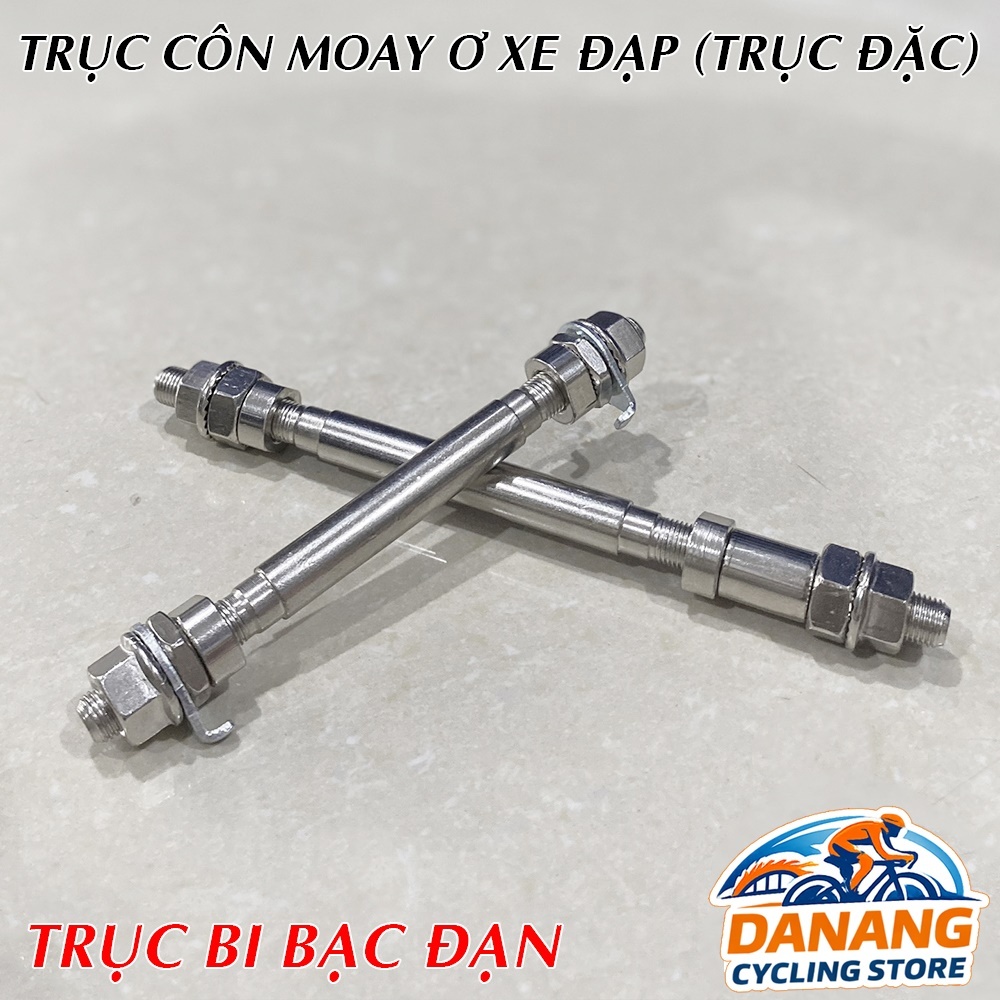 Trục Côn Moay Ơ Xe Đạp Trước Sau – Bi Bạc Đạn, Quay Trơn (Trục Đặc)