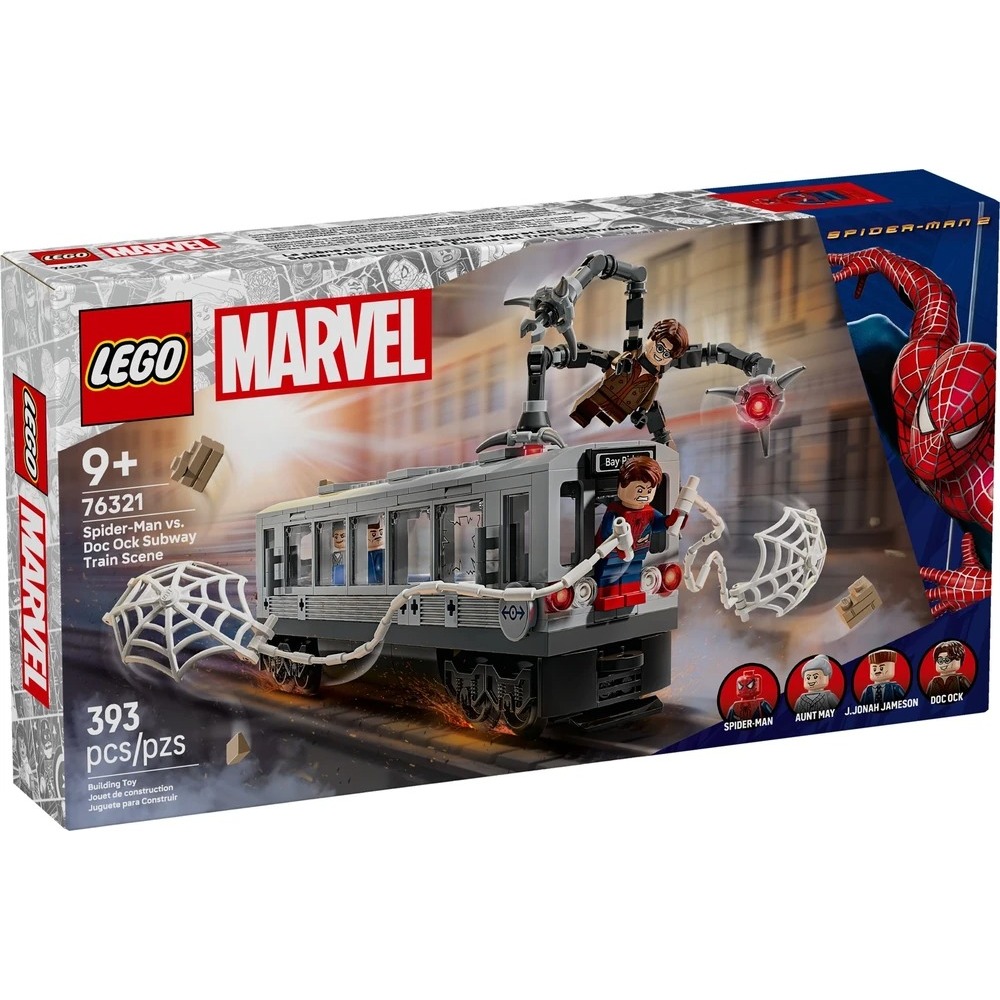 76321 LEGO Marvel Super HeroesSpider-Man 2 - Spider-Man vs. Doc Ock Subway Train Scene - Đồ chơi lắp