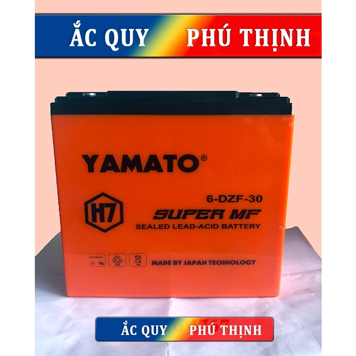 Acquy Xe Đạp Điện Yamato H7 12V-30AH 6-DZF-30 (hàng CAO CẤP chất lượng cao)