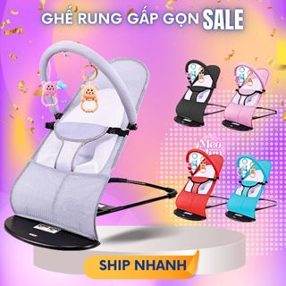 🌸𝑴𝒊𝒆̂̃𝒏 𝑺𝒊́𝒑🌸Ghế nhún chuẩn hãng ⚡có rung cho bé + Tặng thanh treo đồ chơi