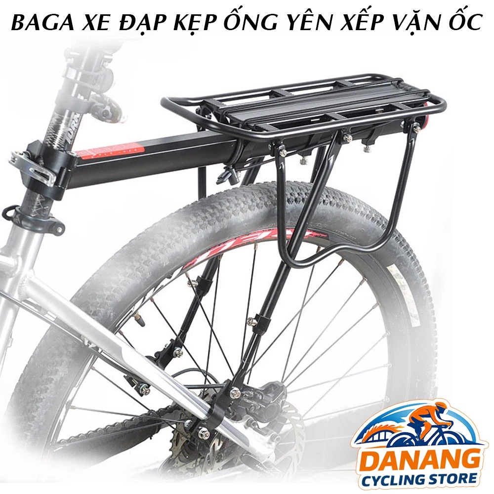 Baga Xe Đạp Kẹp Ống Yên Xếp Gọn – Vặn Ốc, Kèm Cờ Lê & Lục Giác