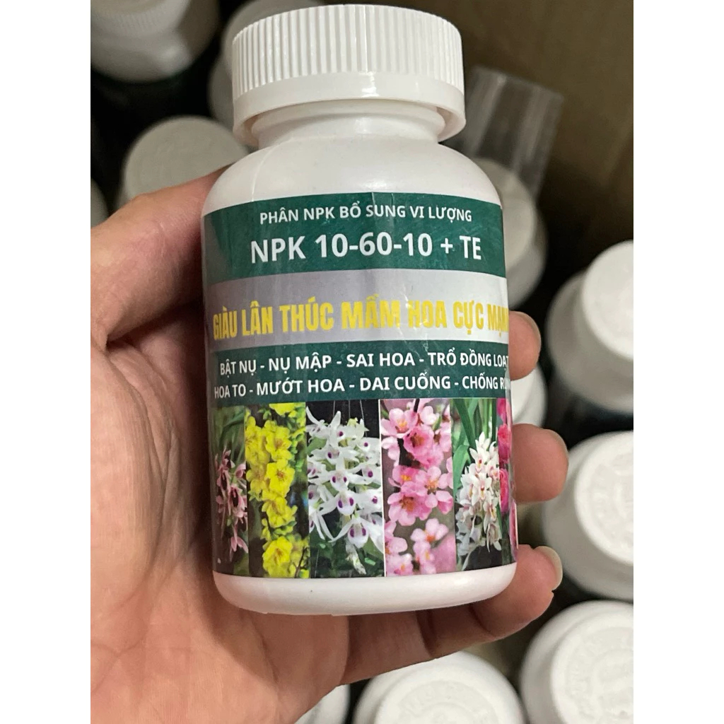 Phân bón NPK 10-60-10 + Te 100gr
