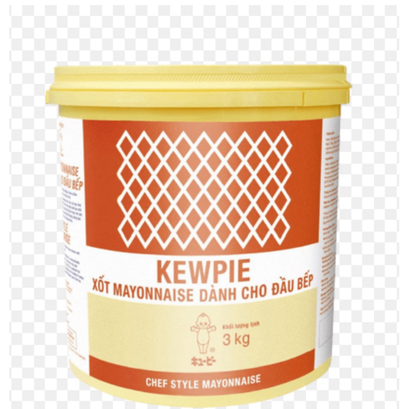 Xốt Mayonnaise 3kg Kewpie dành cho đầu bếp (dạng xô đỏ)