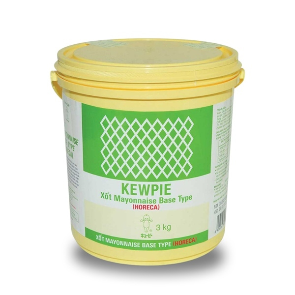 Xốt Mayonnaise 3kg Kewpie (dạng xô xanh) dành cho đầu bếp