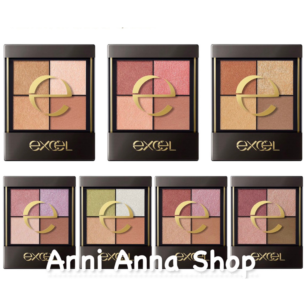 Bảng Phấn Mắt 4 Ô Excel Real Clothes Shadow CS