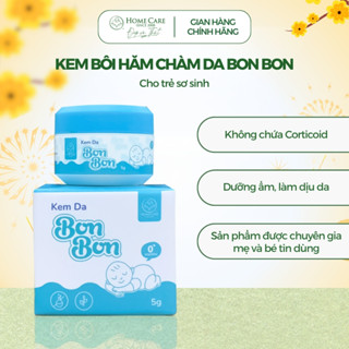 Kem da Bon Bon bôi chống ngừa giảm hăm tã rôm sảy mẩn ngứa kích ứng da Home Care cho bé dịu nhẹ 5g