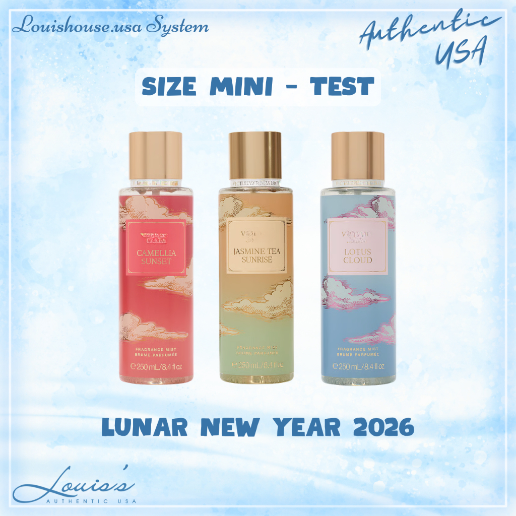 [ Mini Size ] Body mist JASMINE TEA  LOTUS CLOUD CAMELLIA SUNSET Xịt thơm Victoria's Secret Mỹ