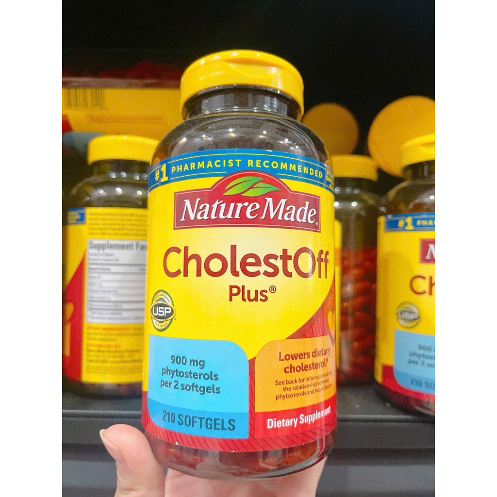 [ HSD 05/2027 ] Viên uống giảm cholesterol Nature Made Cholest Off Plus 210 viên Mỹ
