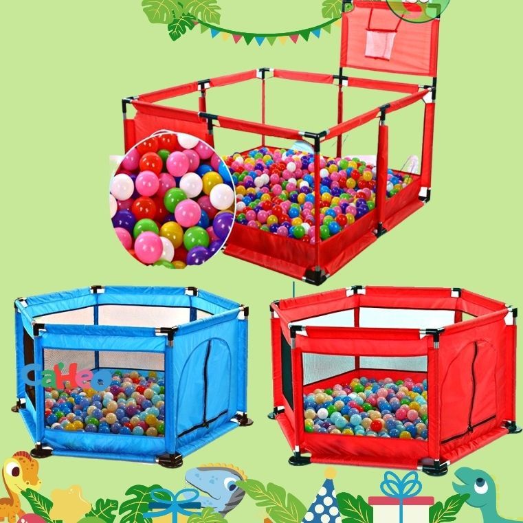 🎉𝑻𝒂̣̆𝒏𝒈 10 𝑩𝒐́𝒏𝒈🎉Quây bóng, nhà bóng hình vuông 1m25x1m25 có rổ+quây lục.100% HÀNG KHUNG INOX