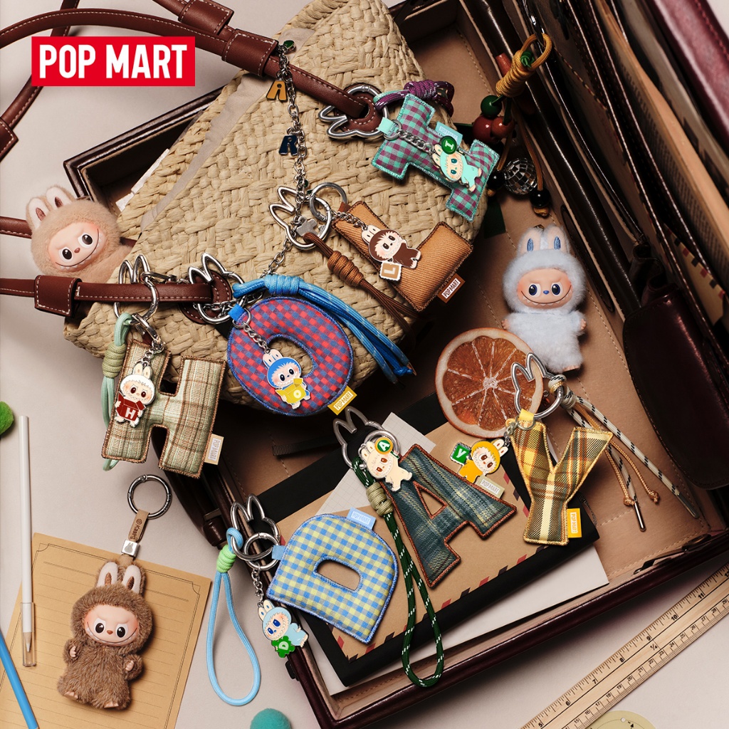POP MART THE MONSTERS - LABUBU Pin for Love Series- Letter Pendant Blind Box (A-M)