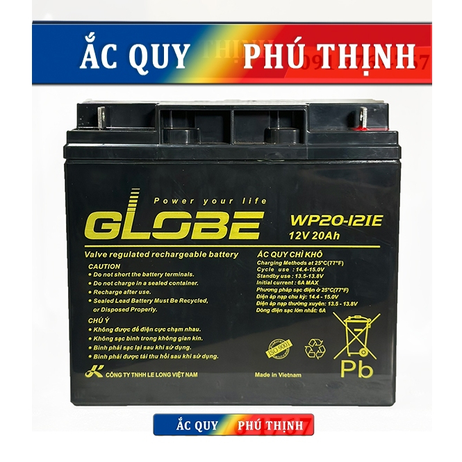 Ắcquy lưu điện Globe 12V 20Ah WP20-12IE
